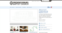 Desktop Screenshot of fredericksburgbaptistchurch.org